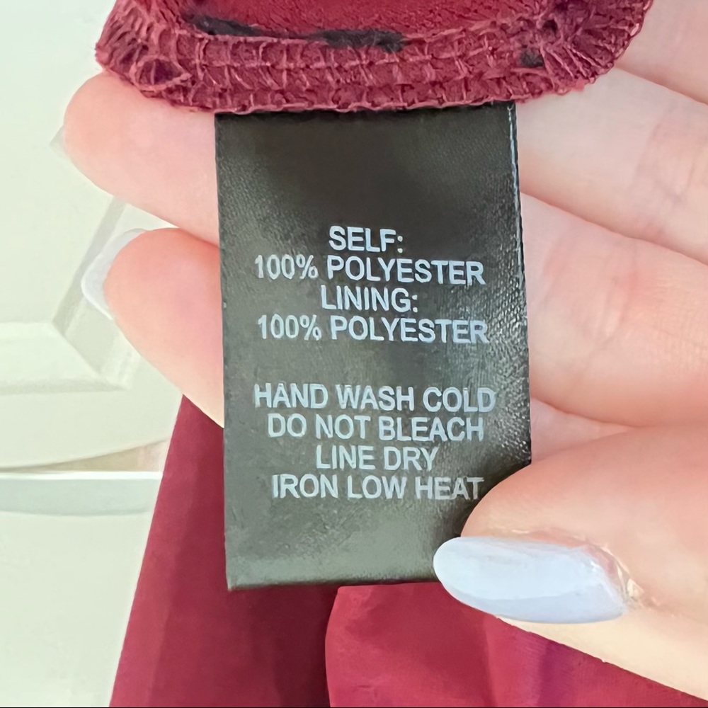 Lulu's Burgundy High-Low Ruffle Strap Maxi Dress - Picture 11 of 11